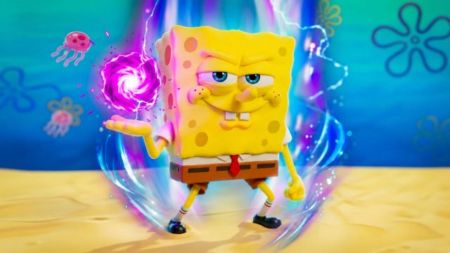 SpongeBob uses a glowing orb in Roblox SpongeBob Tower Defense